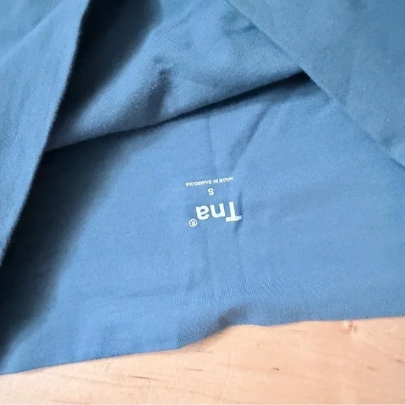 TNA High-Waist Bike Shorts in Slate Blue - Picture 4 of 4